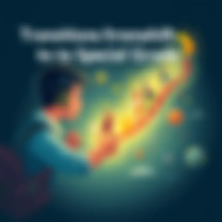 Transition from Grade 1 to Special Grade An illustration showing the transition process from Grade 1 to Special Grade, with visual symbols of growth and achievement.