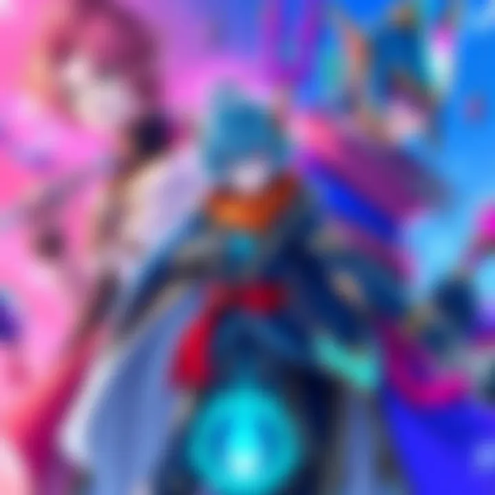 Granblue Fantasy Character Arts Colorful character designs from the Granblue Fantasy collaboration, showcasing unique styles and details.