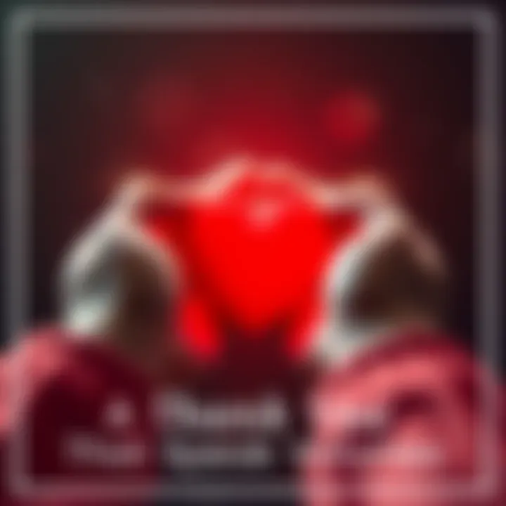 Hands gently holding a bright red heart symbolizing gratitude and appreciation