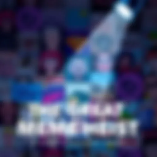 A collage of popular memes with one meme being highlighted in a spotlight, symbolizing its theft