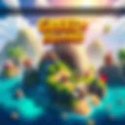 A colorful scene of Greed Island game featuring characters and landscapes, showcasing new features and updates.