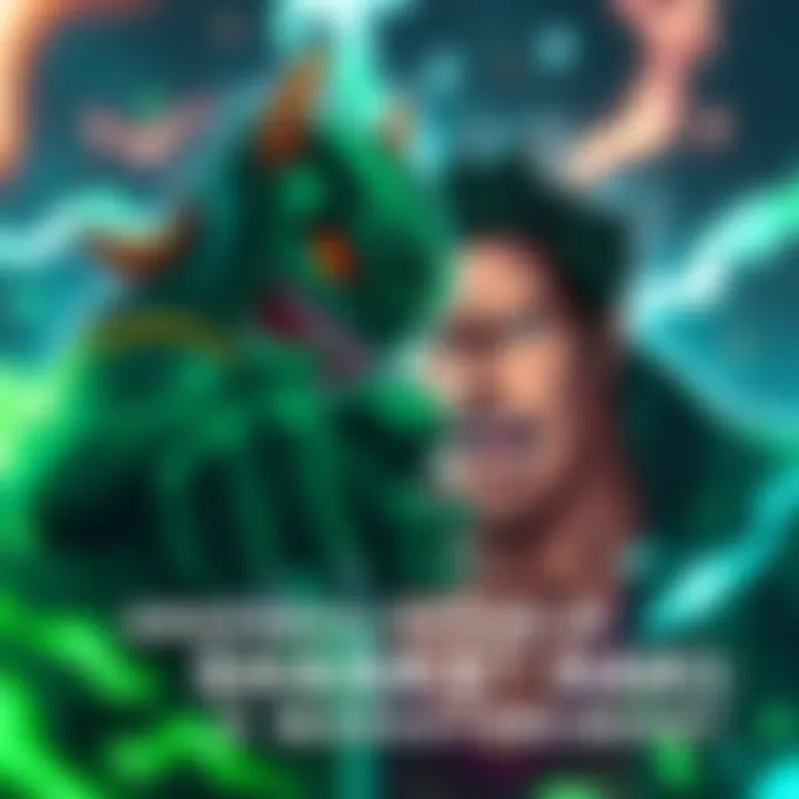 Greenbull shows fear as he faces Shanks, who is emitting powerful Haki energy