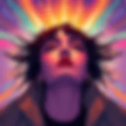 Artistic representation of the Griffith aesthetic, showcasing vibrant colors and emotional expressions that connect with people creatively.