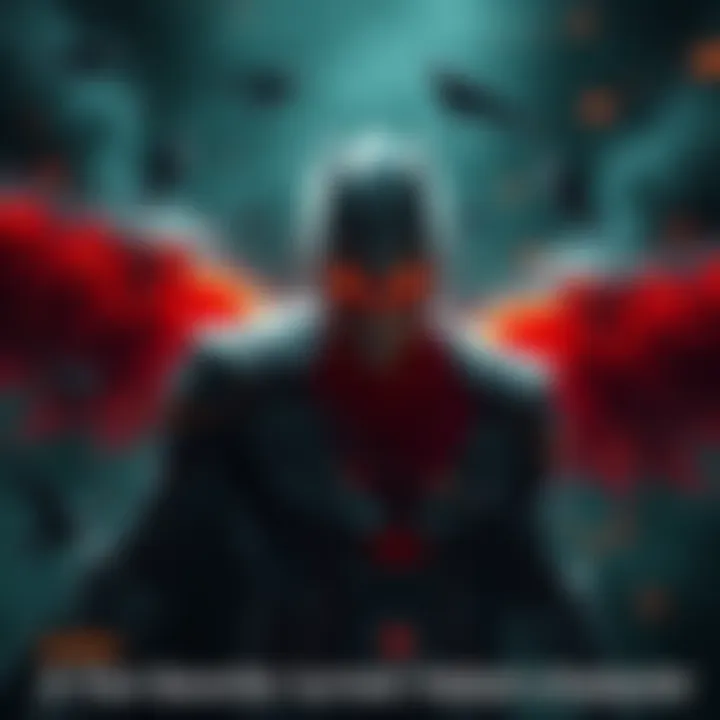 A visual representation of Griffith, once a hero, now depicted in a dark, ominous setting, reflecting fan backlash