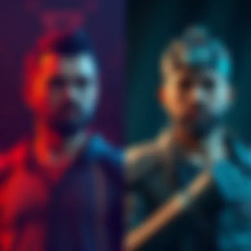 A visual comparison of Gris and Rudo illustrating their unique skills and abilities as Givers