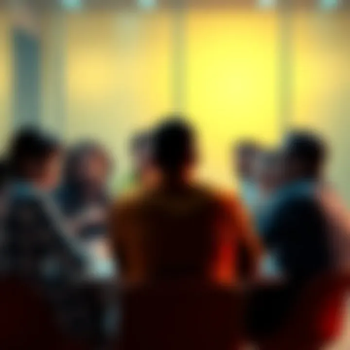 A diverse group of people sitting around a table, engaged in discussion about mission decisions, showing various expressions of concern and contemplation.