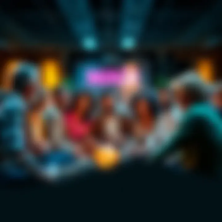A diverse group of people sitting in a circle, sharing thoughts and opinions with enthusiasm.