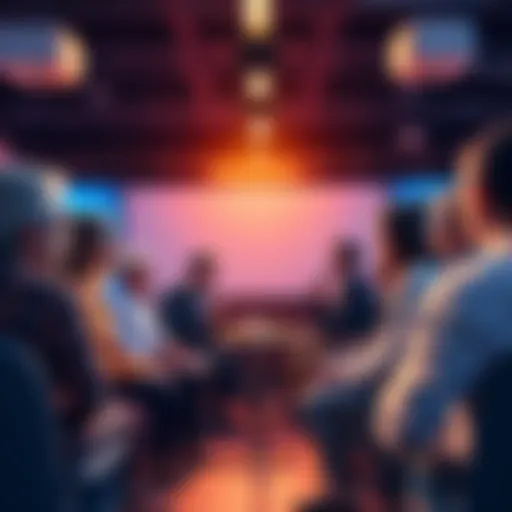 A diverse group of people engaged in a lively discussion about a long-standing debate, showcasing varying opinions and perspectives.