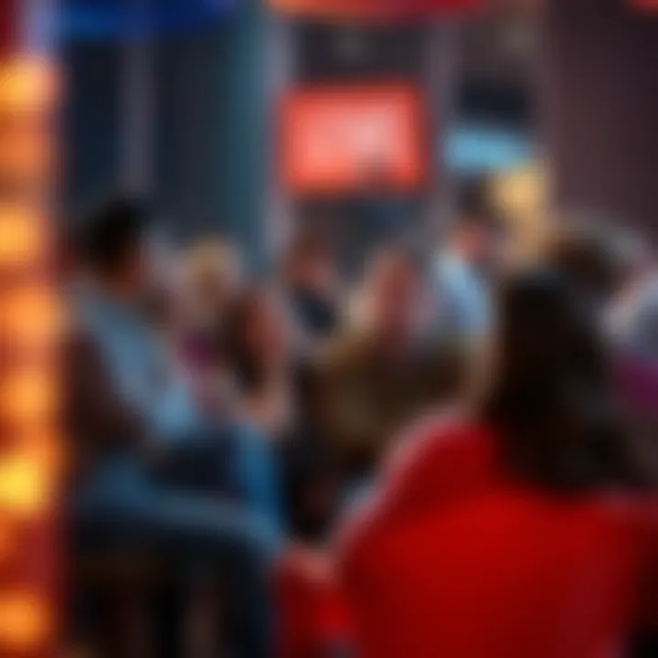 A group of people sitting in a circle, looking shocked and surprised after an unexpected remark during a gathering.