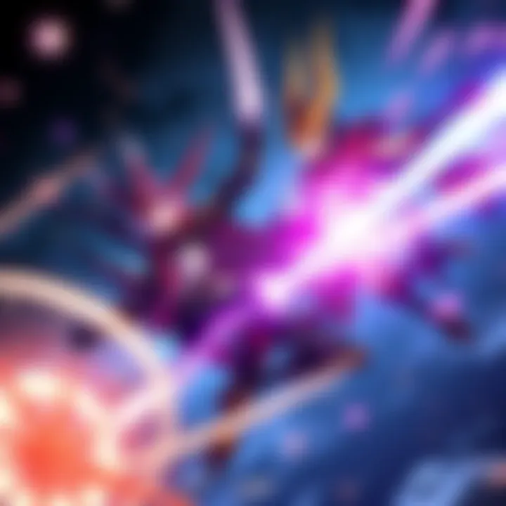 Illustration showing characters from Gurren Lagann in a battle scene inspired by Kill La Kill IF, with dynamic poses and energy effects.