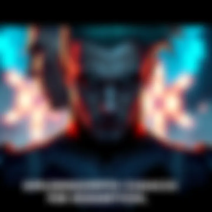 Guts faces Griffith Guts looks intense as he stands in front of Griffith, who appears regretful, symbolizing the tension between vengeance and redemption.