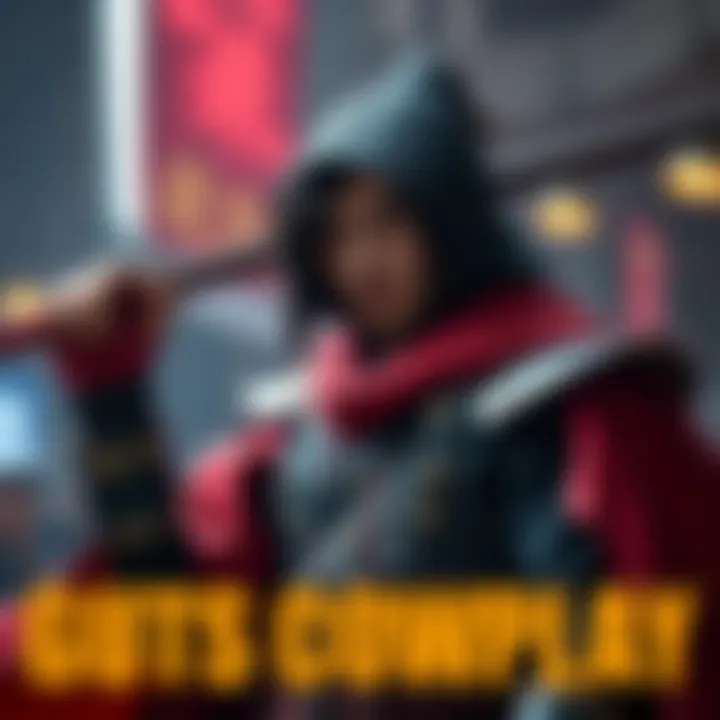Guts Cosplay Showcase A fan dressed as Guts displaying an impressive costume with a sword, embodying the character's fierce look.