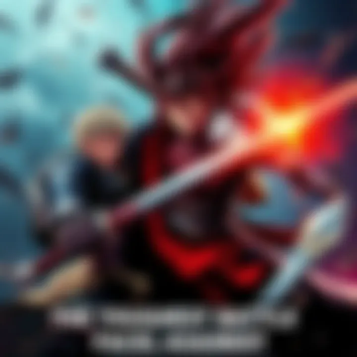 A fierce fight between Guts and Rosine, showcasing intense determination and struggle.