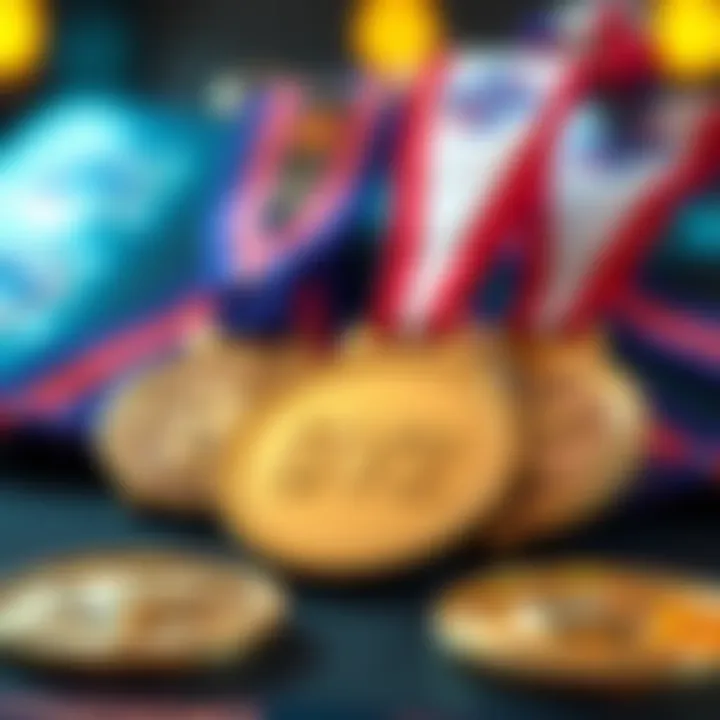 A close-up view of a GV2 medal set showcasing detailed craftsmanship and design features, appealing to collectors
