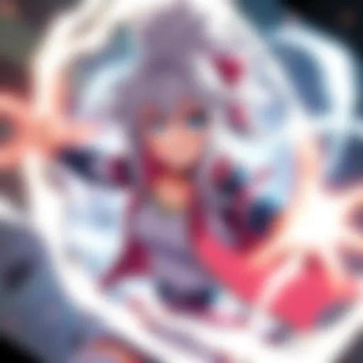 Hadou Nejire displaying her unique powers with a bright energy swirl around her, showcasing her strong personality and heroic spirit.