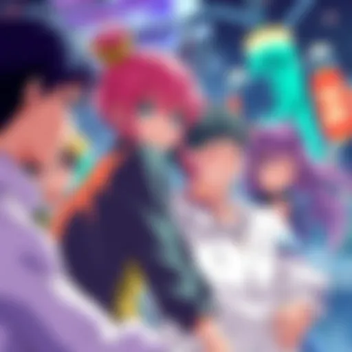 Hakari plays a prank on Kashimo, making him laugh while friends watch in amusement.