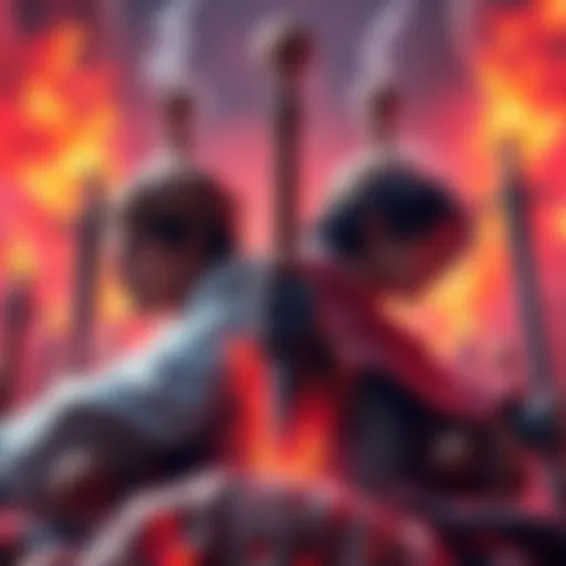 Haki Kings stand ready to battle against devil fruit merchants, showcasing their unique abilities and tensions in a dramatic confrontation.