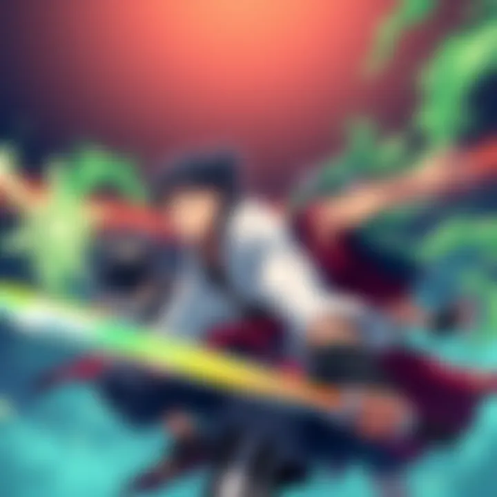 Haki Skills Ranking Illustration of Scabbards, Yamato, Momo, and Greenbull showcasing their haki abilities in a competitive setting