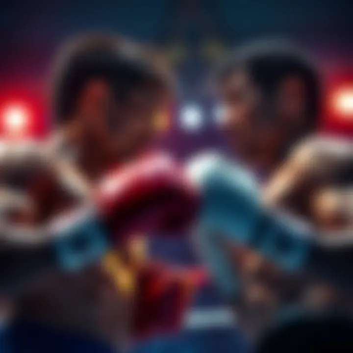 Hanayama and Jack face off in a boxing ring, both looking determined for the rematch.