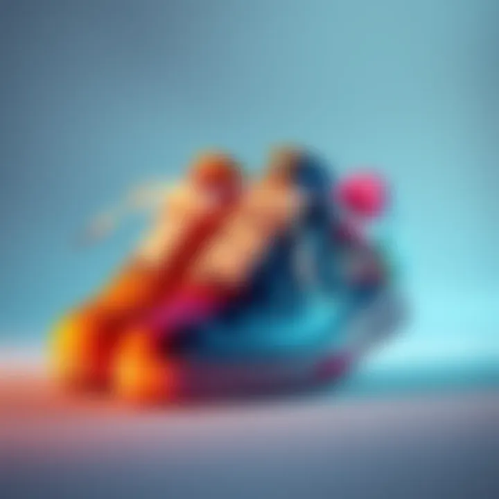 A pair of custom Air Force 1 sneakers featuring hand-painted Naruto designs with vibrant colors and character illustrations.