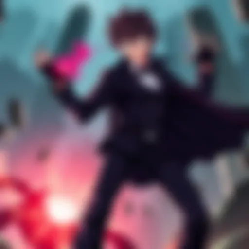 Harly Sawyer as a villain in My Hero Academia Harly Sawyer dressed as a villain with dark attire, showcasing powers in a dynamic pose, surrounded by the My Hero Academia universe backdrop