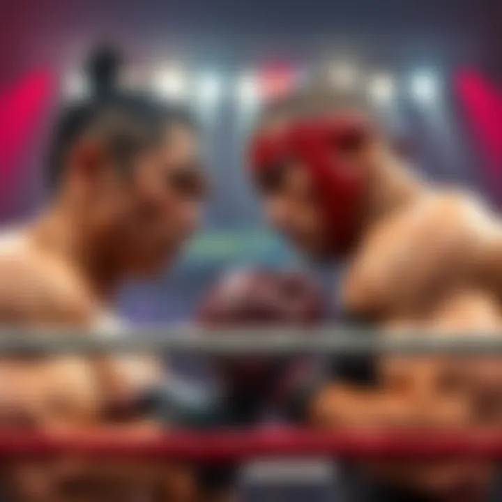 Haruo Kono vs Naidan Monkhbat Wrestling Match Haruo Kono and Naidan Monkhbat face off in a wrestling ring, showing intense determination and focus before their match at KVP.