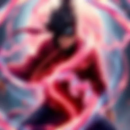 Hashirama, the legendary ninja, surrounded by swirling energy representing Madara's DNA, showcasing a mix of their powers and legacies.