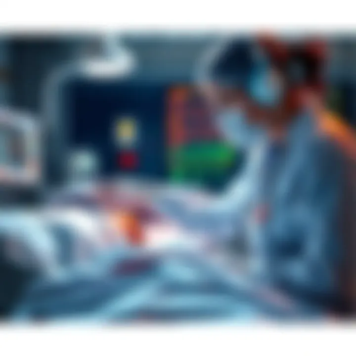 A healthcare professional checks vital signs of a comatose patient in a hospital bed, ensuring proper care and monitoring of indicators.