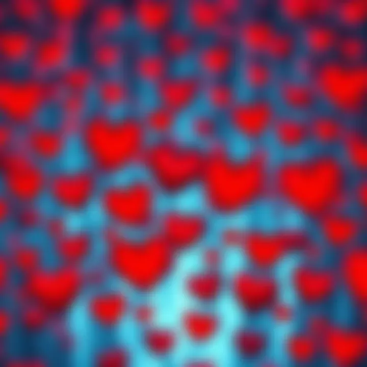 A collection of heart emojis representing love and connection in communication