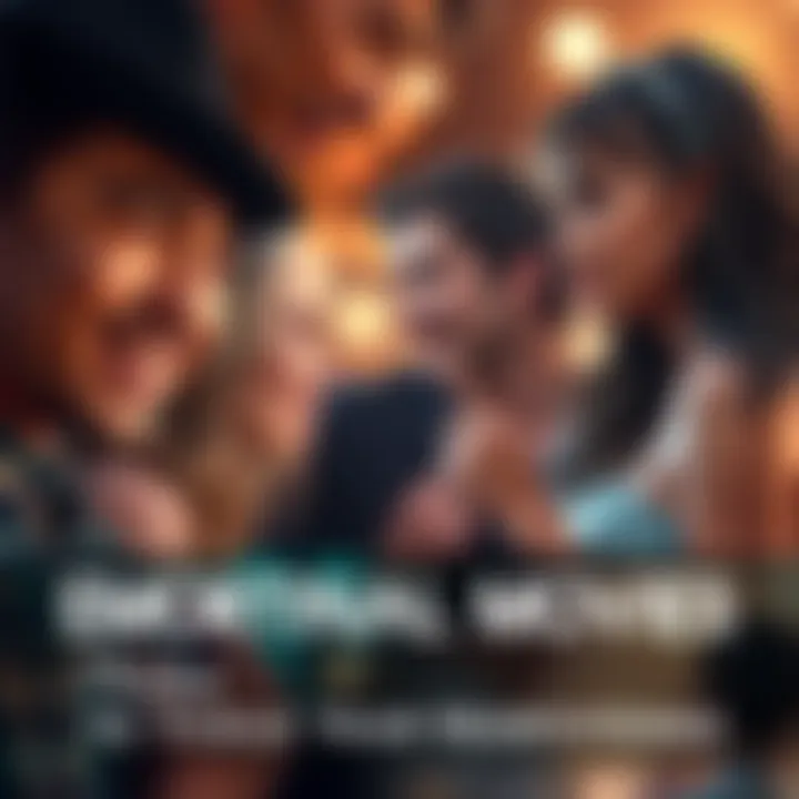 A montage of emotional movie scenes featuring characters expressing deep feelings, with tears and smiles.