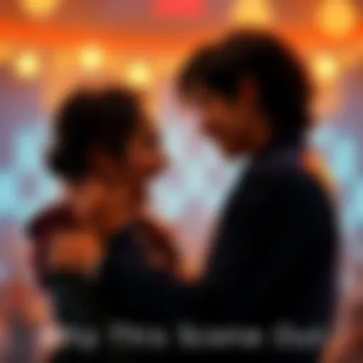 A scene depicting a heartfelt moment between two characters sharing a warm embrace, capturing deep emotions and connection.