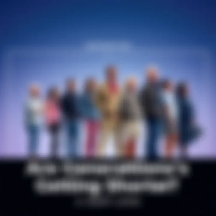 A visual showing different generations standing side by side, highlighting the trend of shorter heights over time.