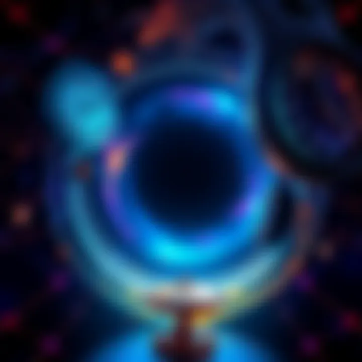 A visual representation showing various rings of the Hellaverse, each depicting different time concepts with unique colors and textures.