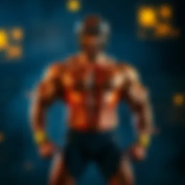 Helmeppo showcasing his muscular transformation, standing confidently with a strong posture, capturing fans' attention.