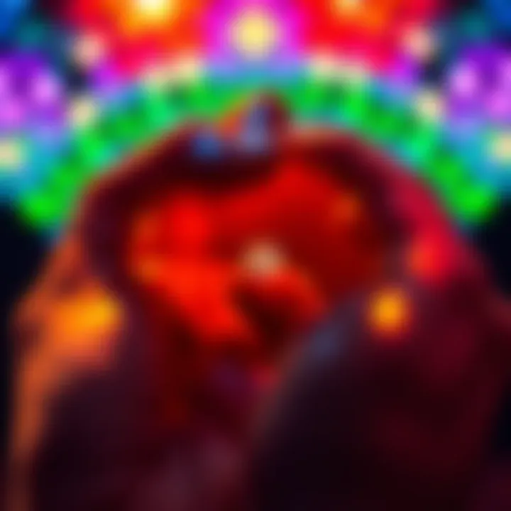 A person holding a small, sparkling jewel in their hand, set against a colorful background representing overlooked favorites.