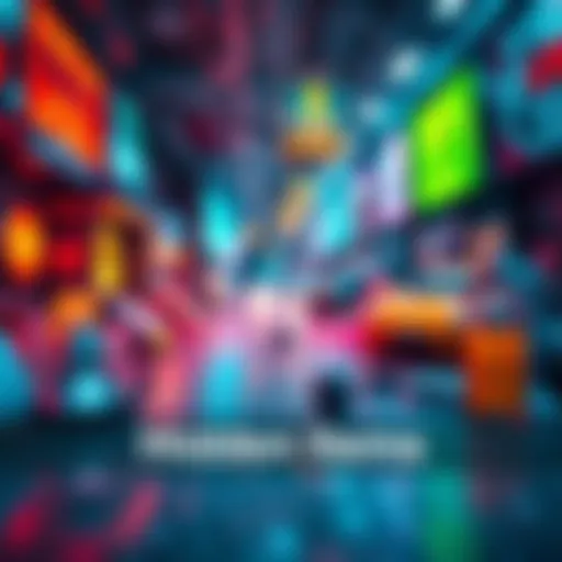 A colorful visual scene with four hidden items waiting to be found.