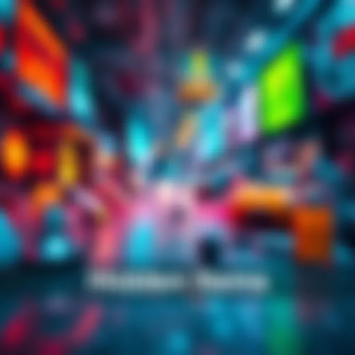 A colorful visual scene with four hidden items waiting to be found.