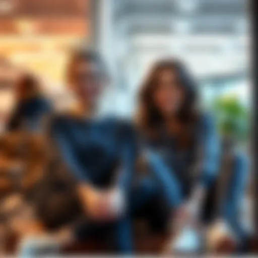 A high school queen with a confident smile sits next to her friend in a casual setting, both sharing a light moment, reflecting their surprising bond.