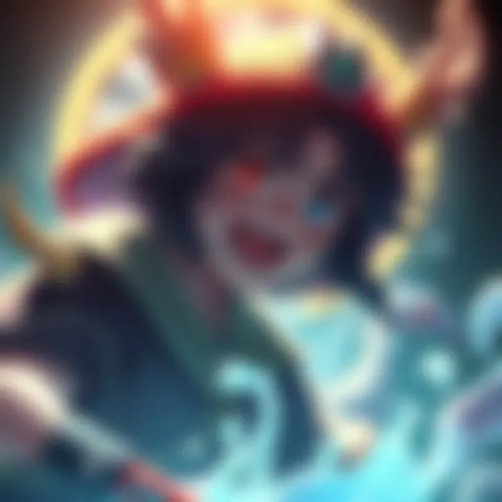 A vibrant depiction of Higuruma showcasing its unique features and artistic style.