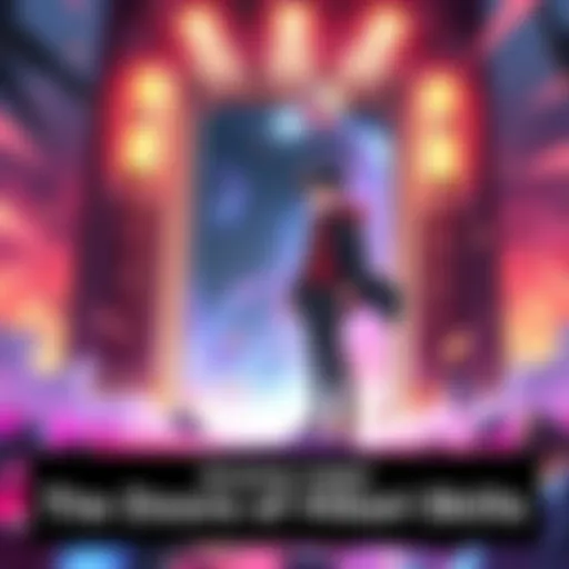 Hikari stands confidently as he creates a door outside his fighting zone, ready to use it for movement and attacks