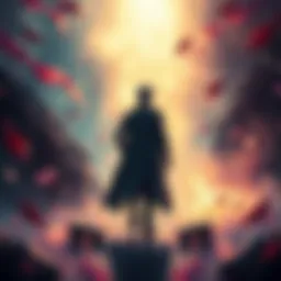 A scene depicting Himmel reflecting on his journey, surrounded by light and memories from Frieren Season 2, capturing the emotional essence of the story.