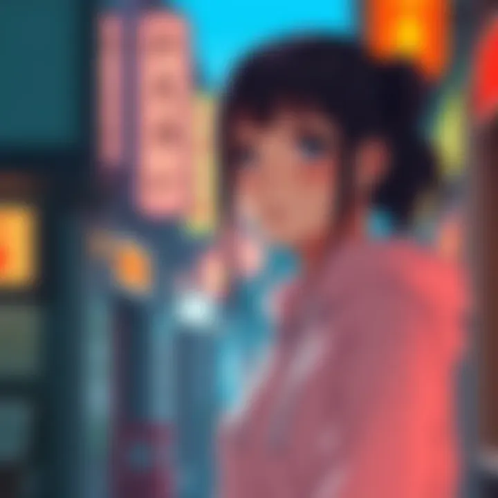 Hinata stands with a determined expression, showcasing her emotional moment that resonated with fans