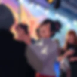 Hinata laughs as she gets playfully teased by her friends during a live Naruto performance