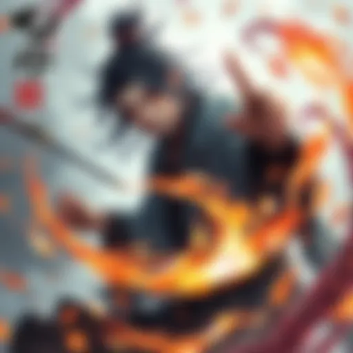 Hiroki Zen'in skillfully wields the Runic Paintbrush, surrounded by swirling cursed energy.