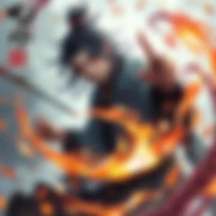 Hiroki Zen'in skillfully wields the Runic Paintbrush, surrounded by swirling cursed energy.