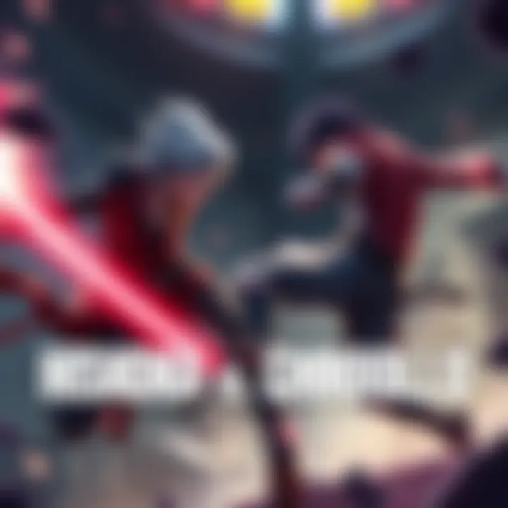 Hisoka and Chrollo Fight Scene Hisoka and Chrollo in an intense battle, showcasing their unique abilities and fighting styles.