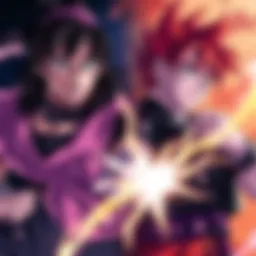 Artistic designs of Hit and Goku Black showcasing their unique styles and features