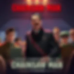 Adolf Hitler giving his opinion on the finale of Chainsaw Man, surrounded by animated characters from the series, showcasing a lively discussion among fans