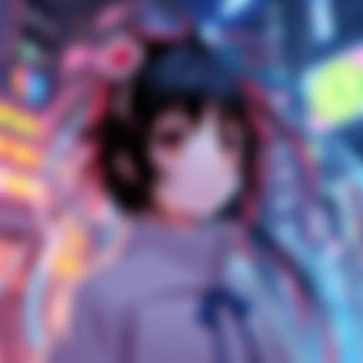 A collage of unique HnK characters featured in colorful anime music videos, showcasing fan-favorite moments and plots.