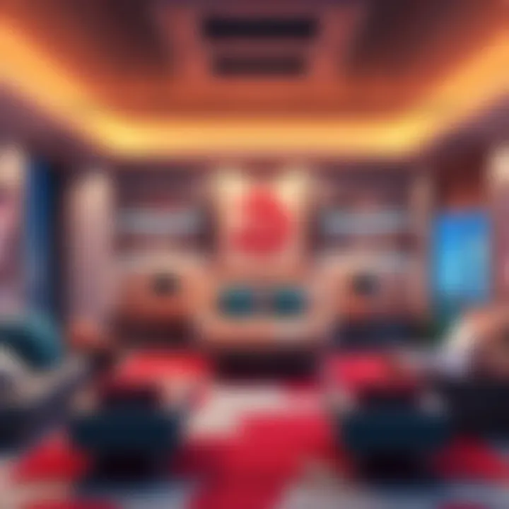 Artist's 3D model of the Hokage's office with iconic design elements from anime.